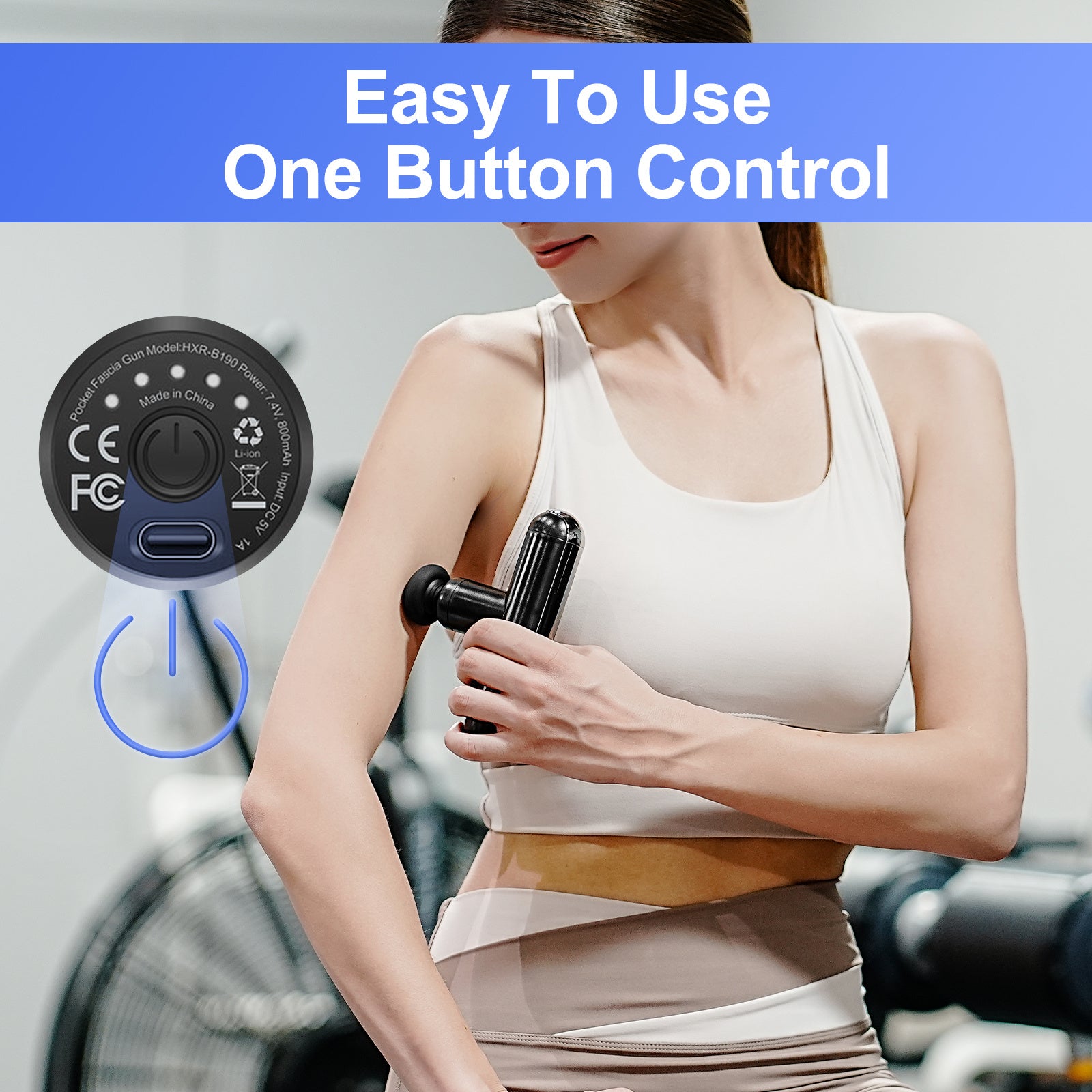 Mini Travel Massage Gun  Portable Muscle Recovery For Gym Home