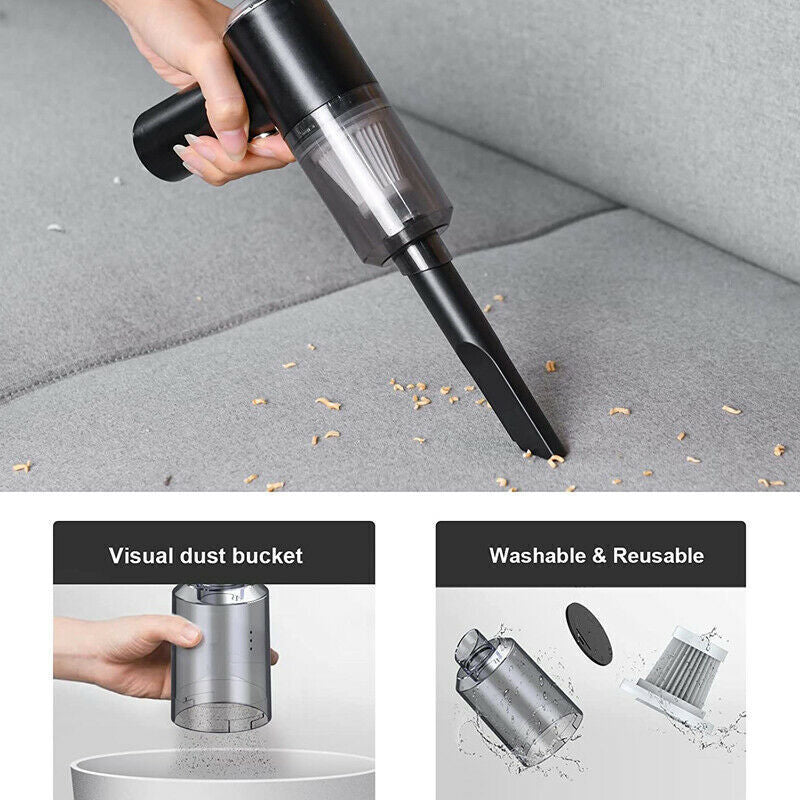 Portable Car Vacuum – High Power Cordless Cleaner for Small Spaces