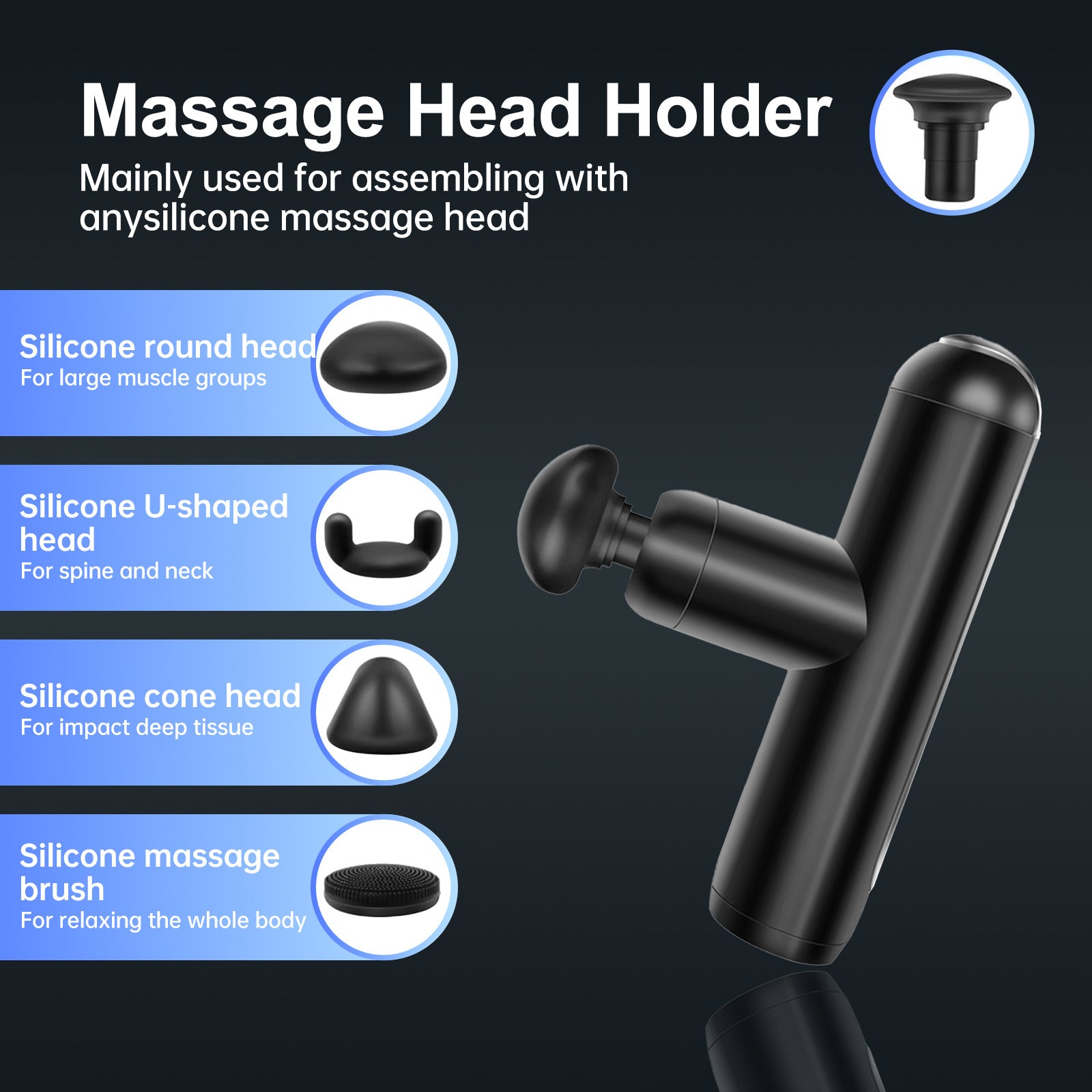Mini Travel Massage Gun  Portable Muscle Recovery For Gym Home