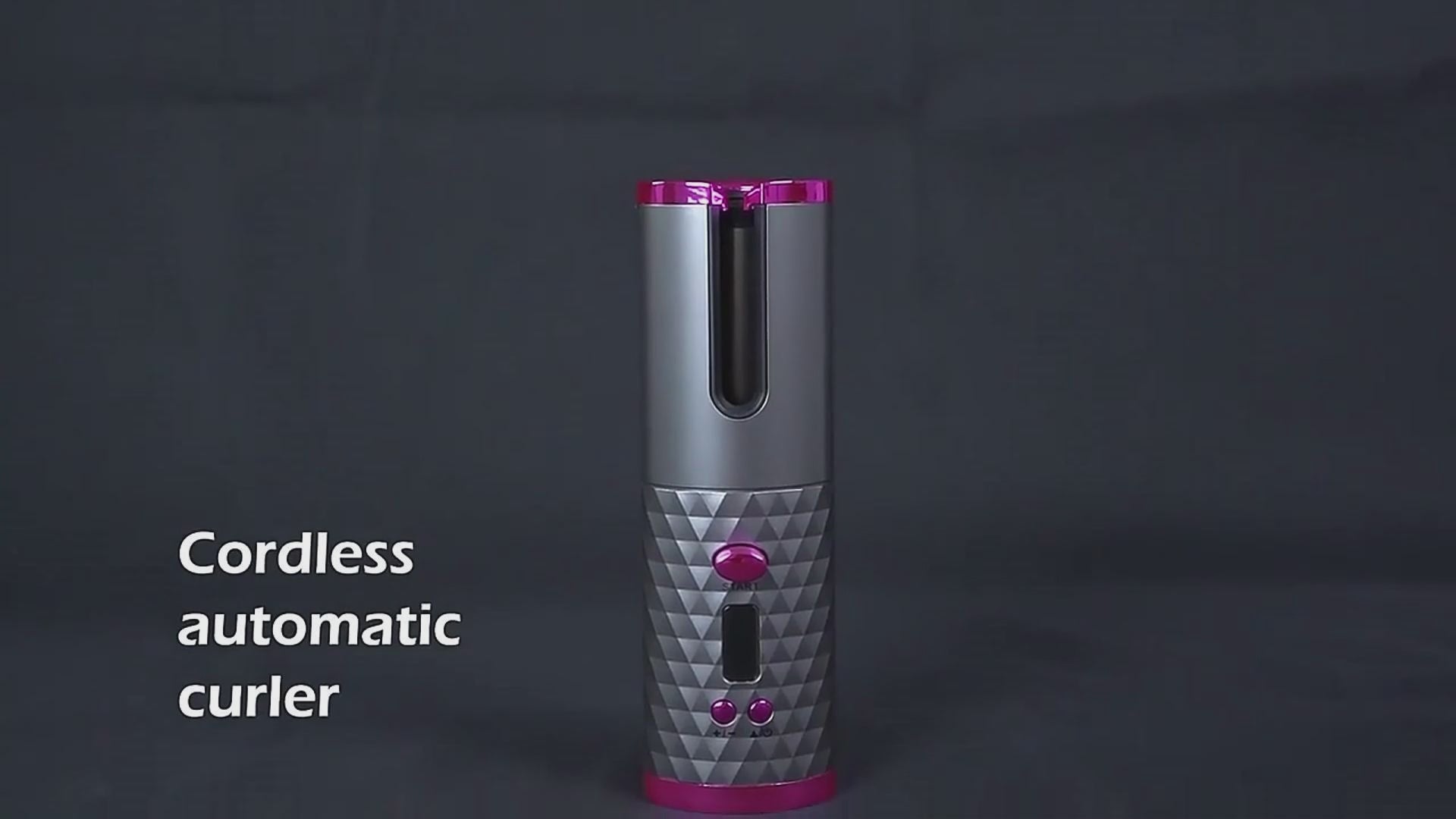 Cordless Automatic Hair Curler – Rechargeable USB Curling Wand, Portable Ceramic Curling Iron for Quick & Easy Curls